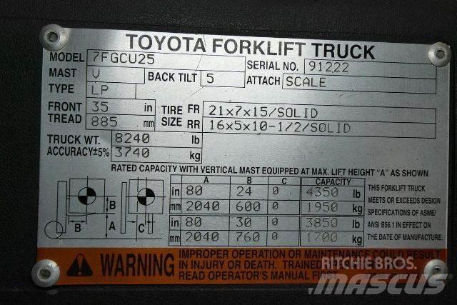 Toyota 7FGCU25 Andere Gabelstapler