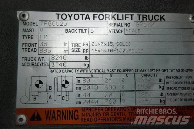 Toyota 7FGCU25 Andere Gabelstapler