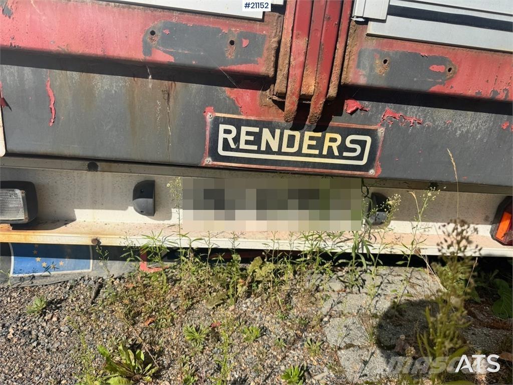 Renders trailer. Pritschenanhänger