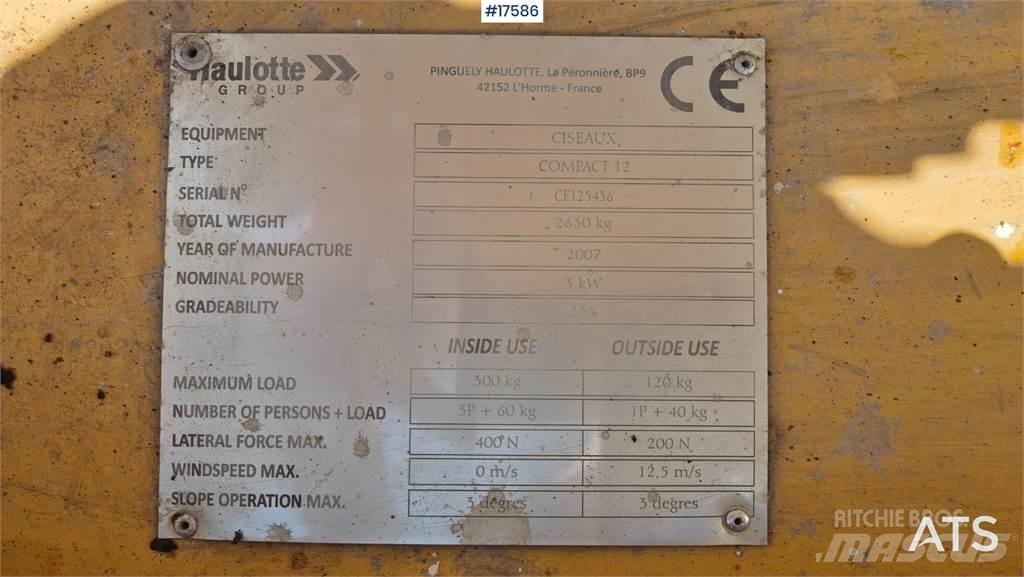 Haulotte Compact 12 Scheren-Arbeitsbühnen