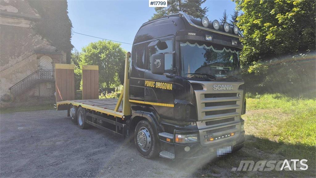 Scania R420 Pritschenwagen mit Seilwinde