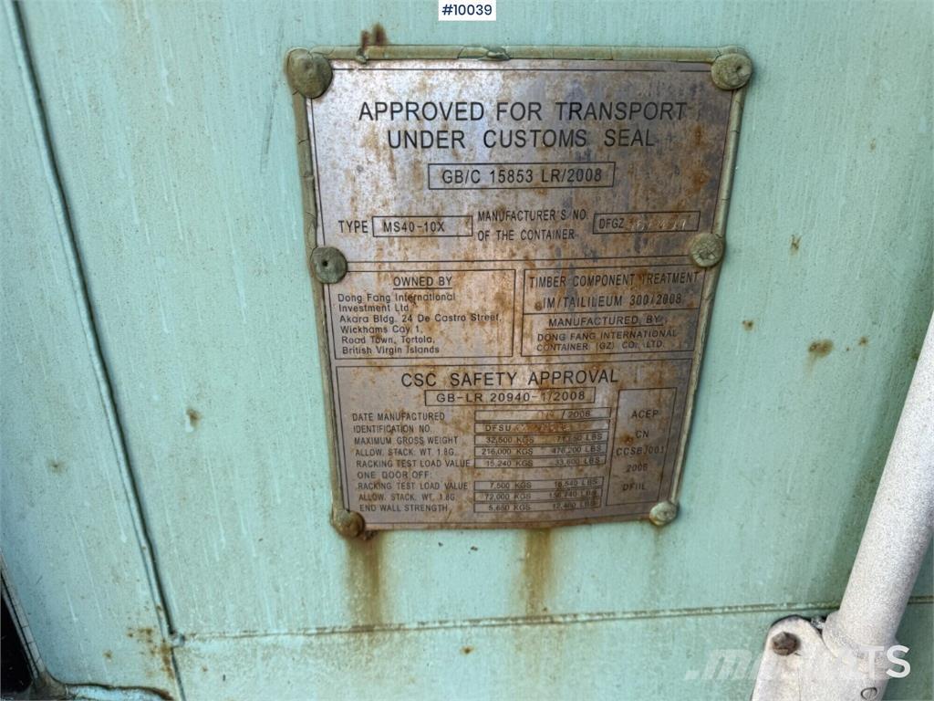  MS40-10X MS40-10X Spezialcontainer