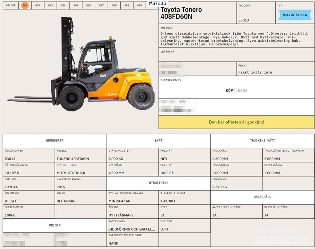 Toyota 40-8FD60N Andere Gabelstapler
