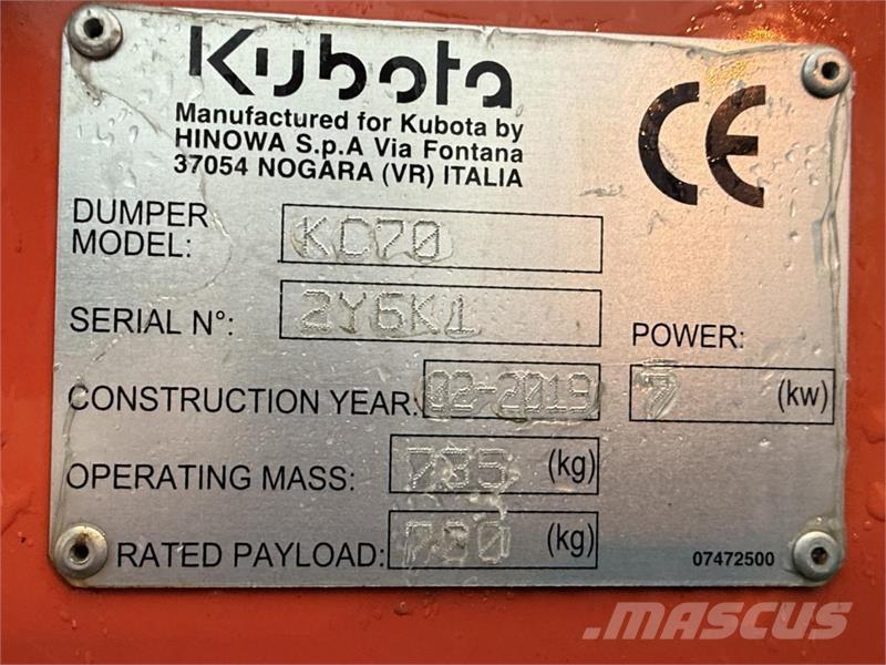 Kubota KC70 Minidumper