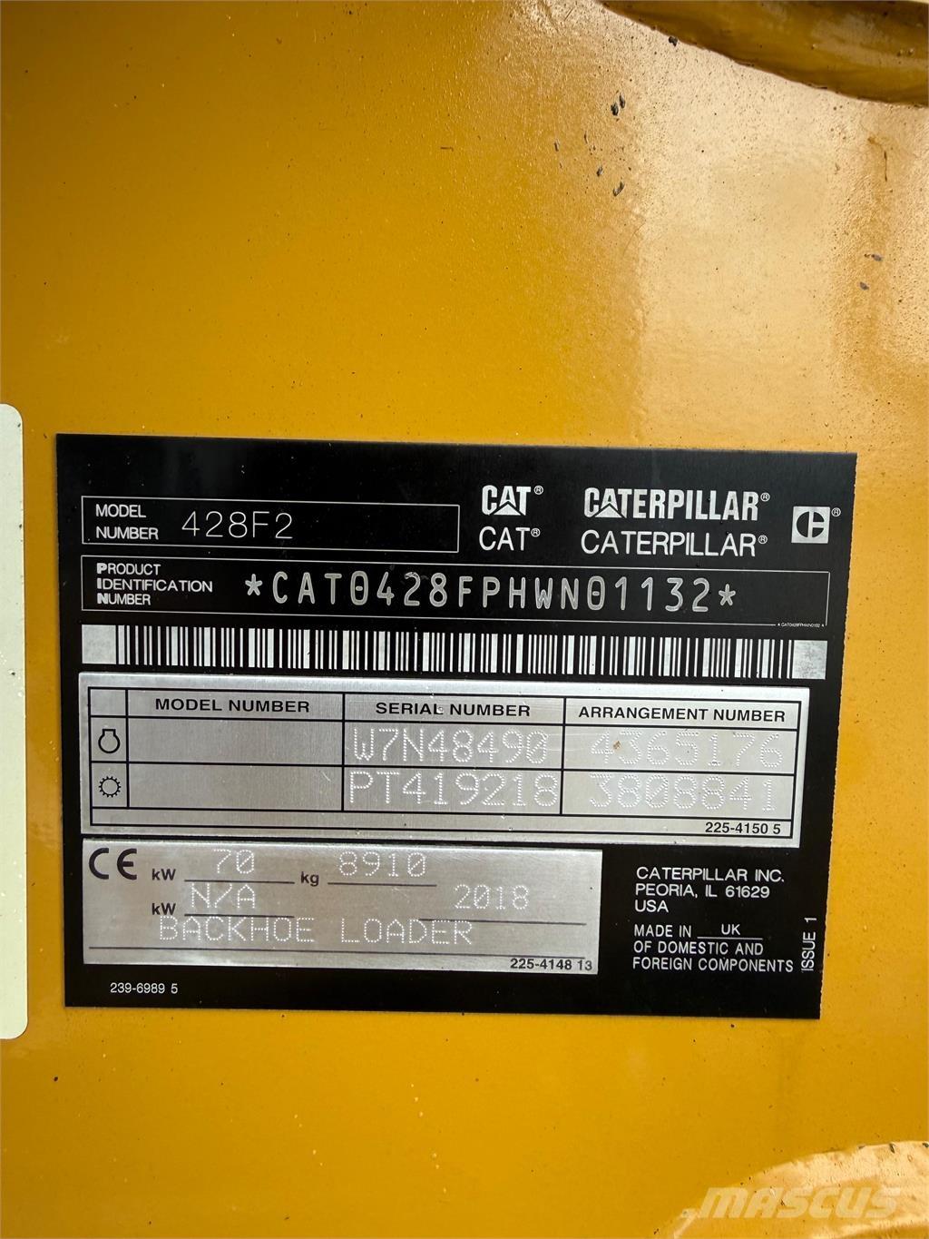 CAT 428F2 Baggerlader