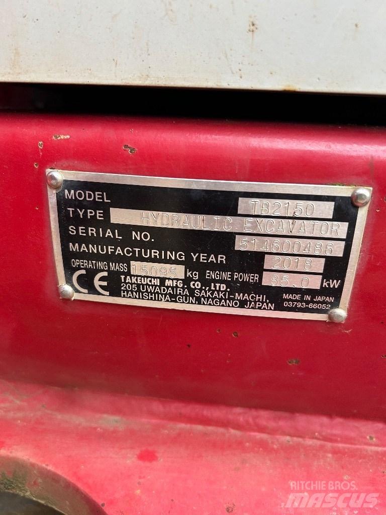 Takeuchi TB 2150 Raupenbagger