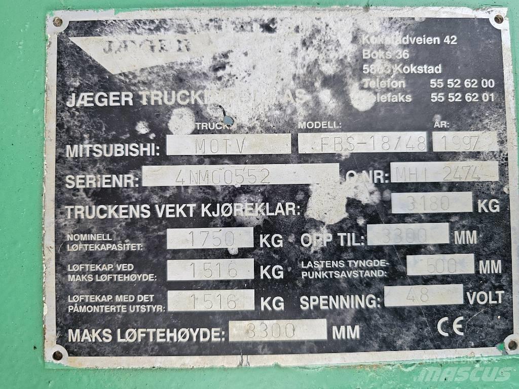 Mitsubishi FBS 18/48 Elektrostapler