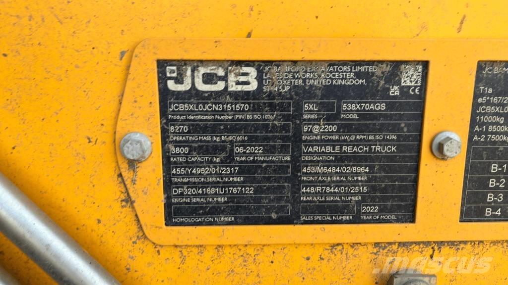 JCB 538-70 Teleskoplader für Landwirtschaft