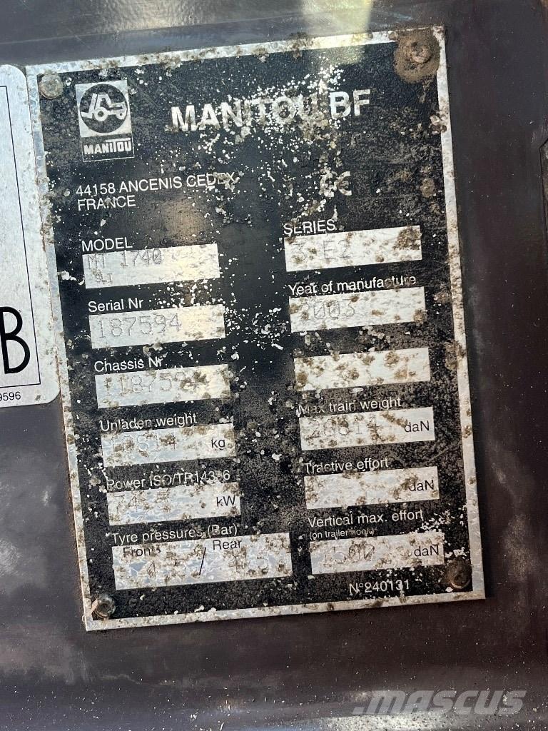 Manitou 1740 Teleskoplader