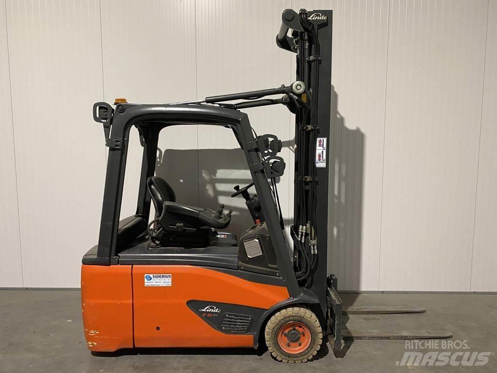 Linde E16L-02 Elektrostapler