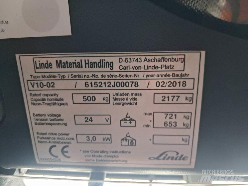 Linde V10-02 Niederhub-Kommissionierer