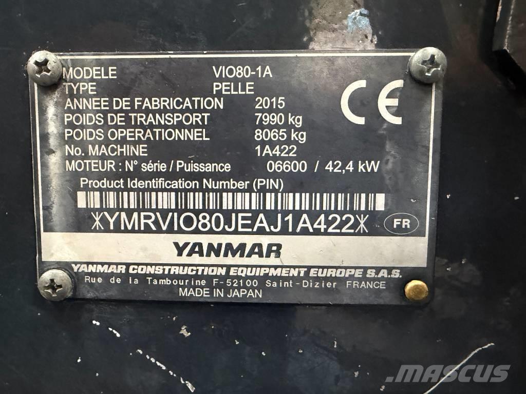 Yanmar Vio 80-1A Midibagger  7t - 12t