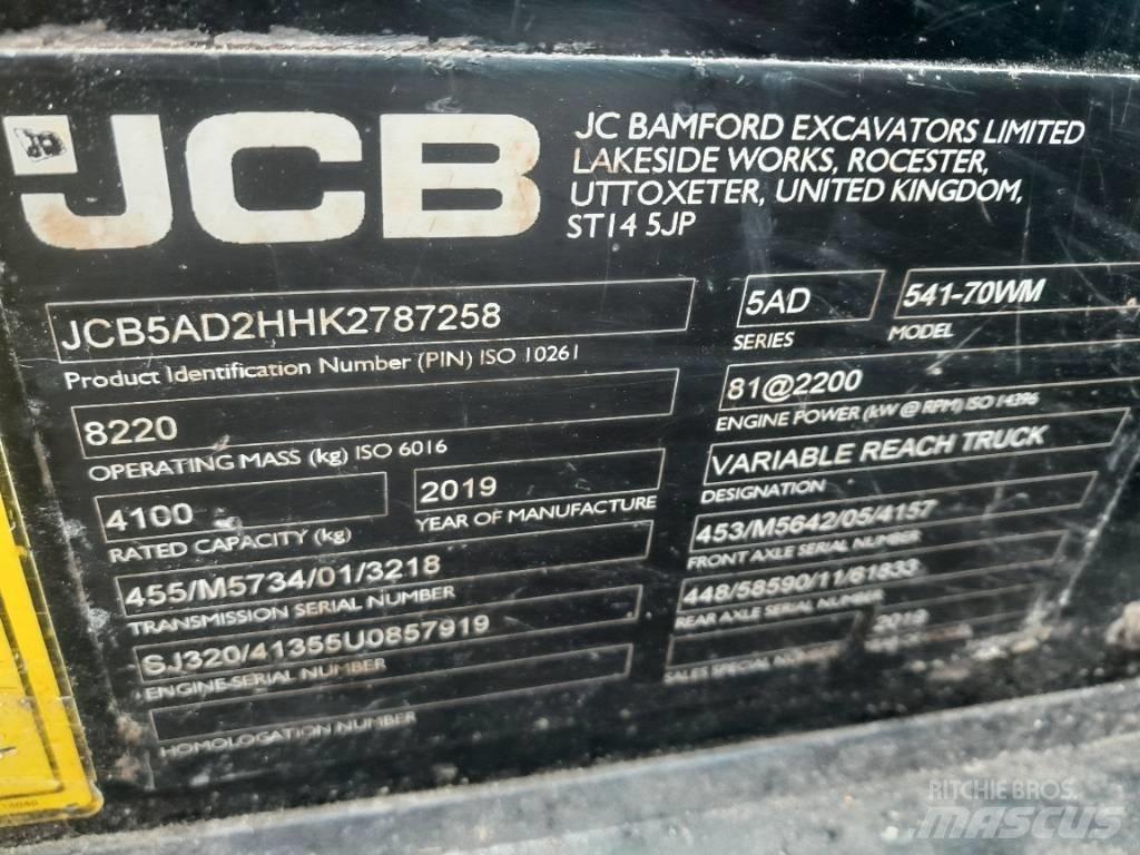 JCB 541-70 Teleskoplader für Landwirtschaft