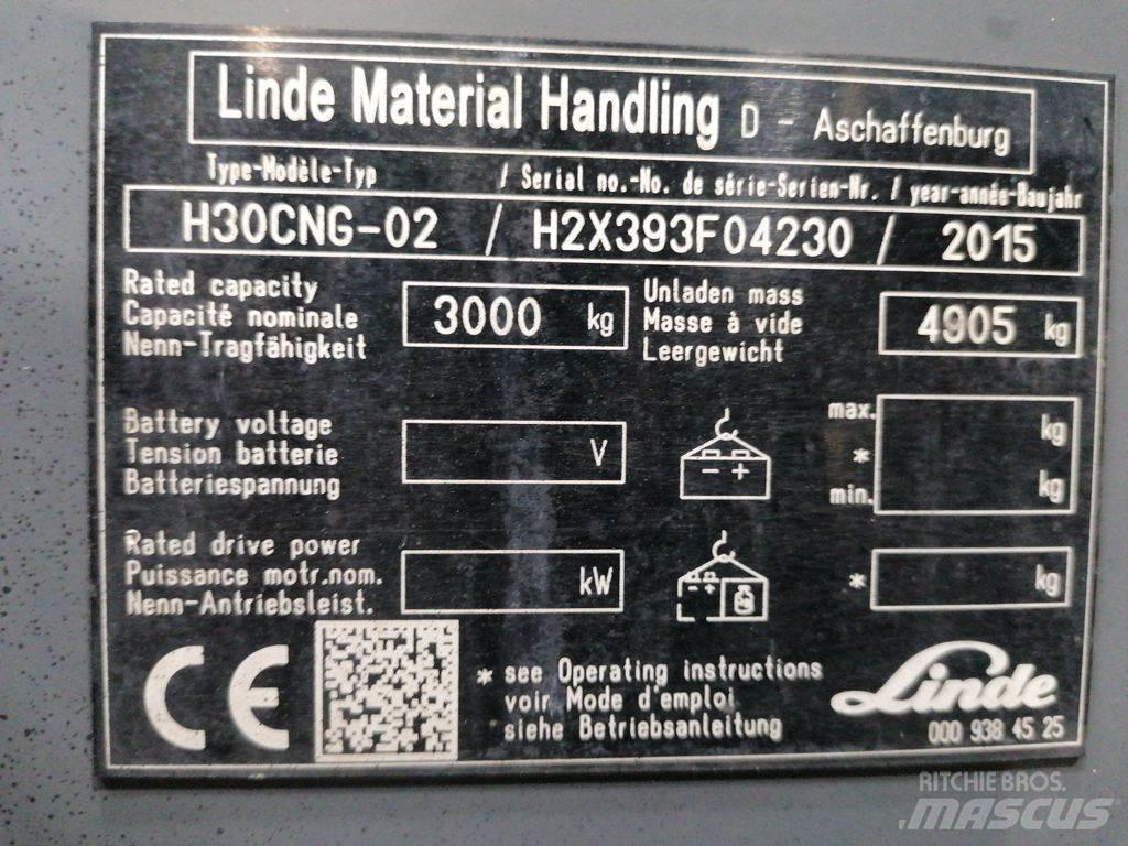 Linde H30CNG-02 Gasstapler
