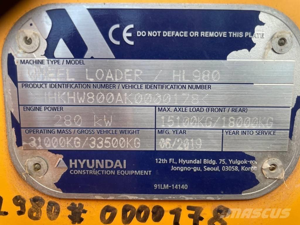 Hyundai HL 980 Radlader