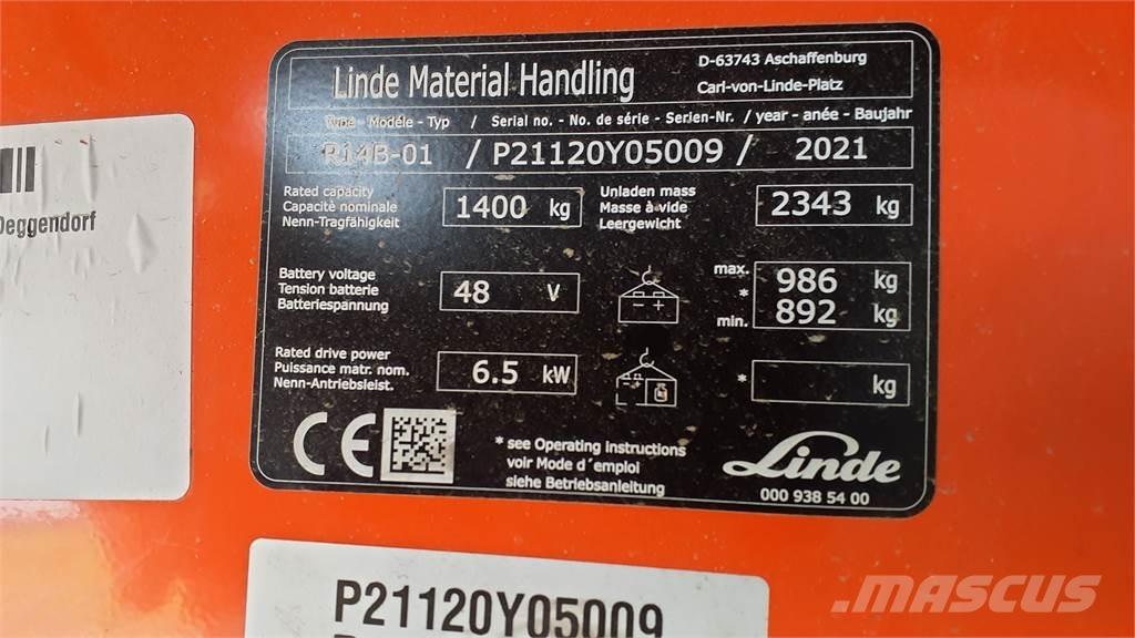 Linde R14B Schubmaststapler