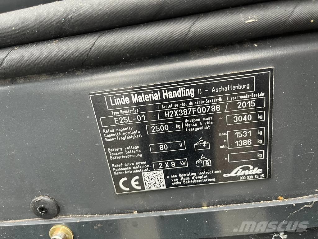 Linde E25L-01 Elektrostapler