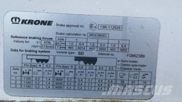 Krone SD Curtainsideranhänger