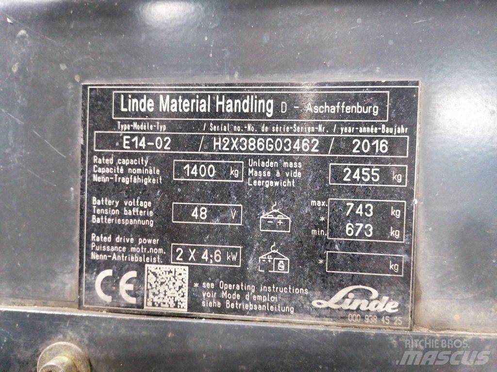 Linde E14-02 Elektrostapler
