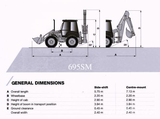 CASE 695 SM Mobilbagger