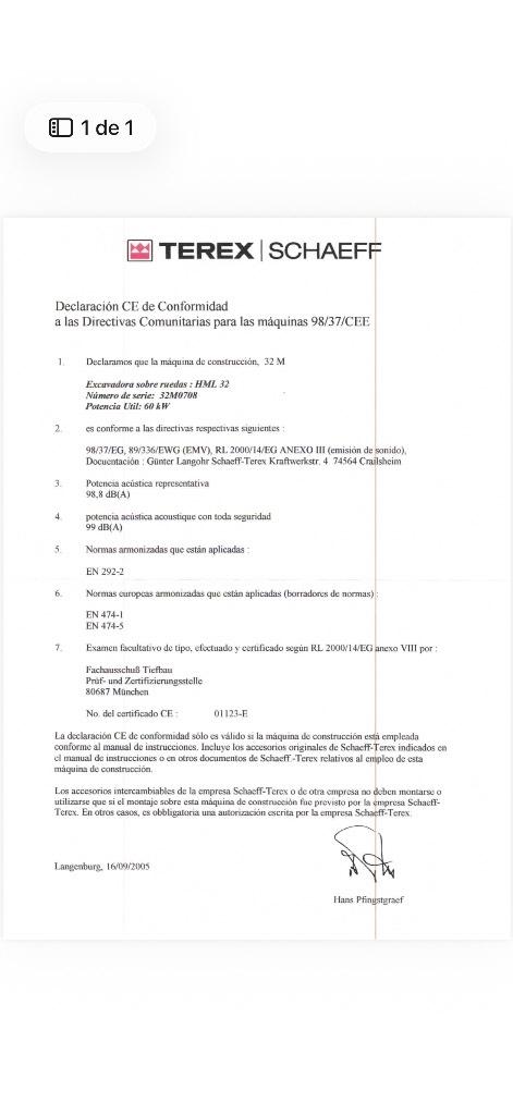 Terex HML 32 Mobilbagger