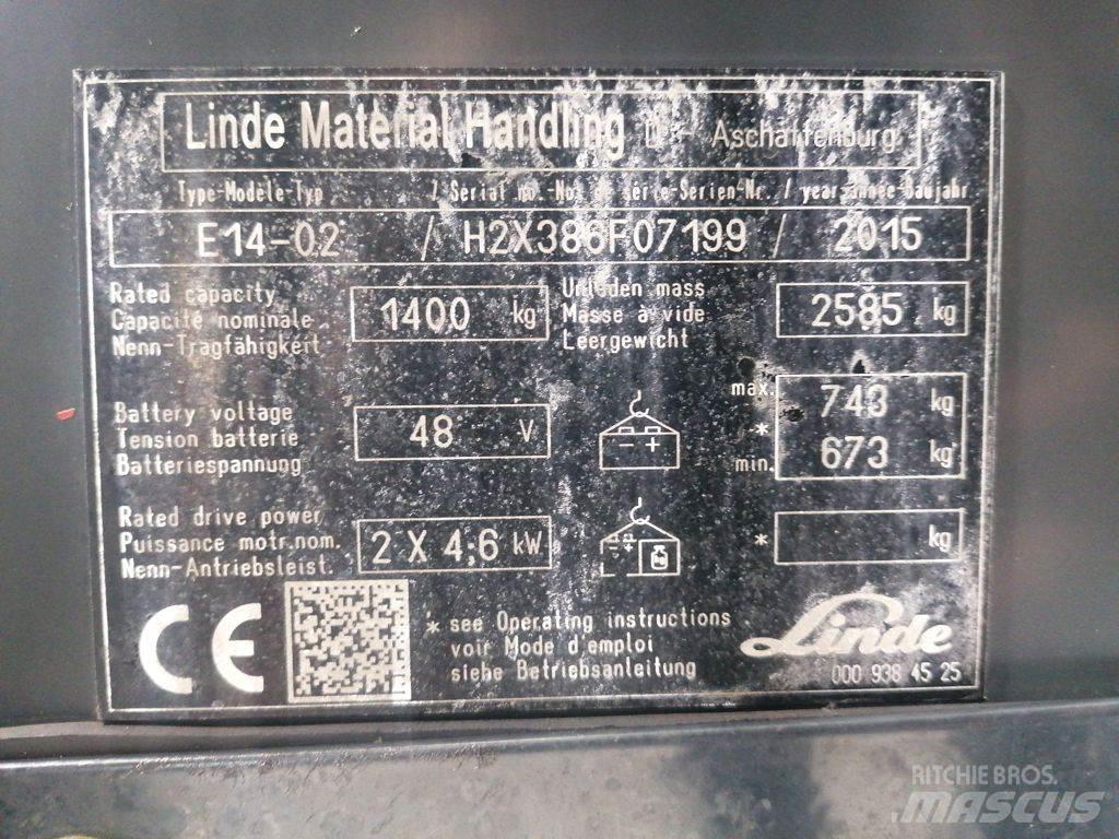 Linde E14-02 Elektrostapler