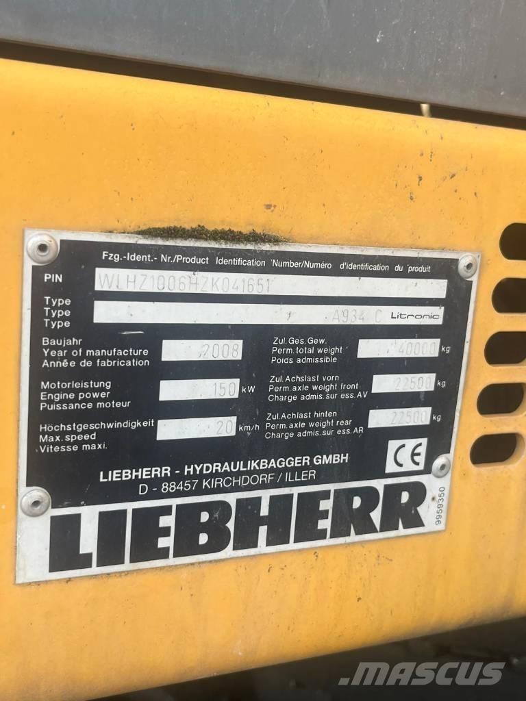 Liebherr A 934 C Materialumschlag