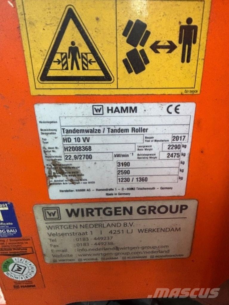 Hamm HD 10 Schaber