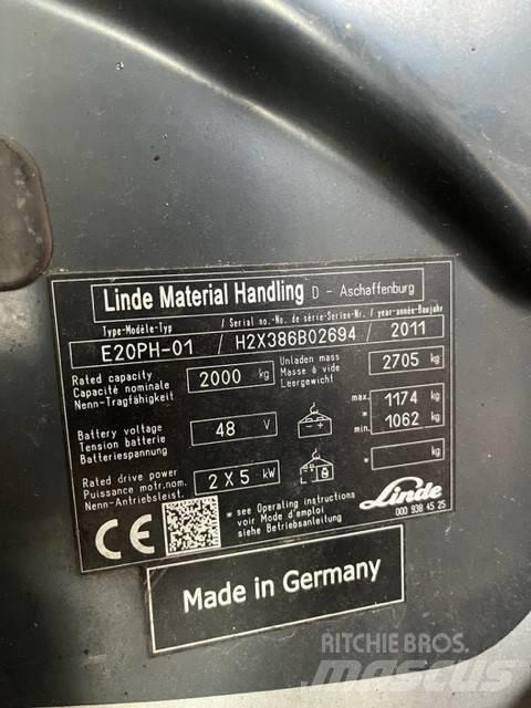 Linde E20 PH-01 Elektrostapler