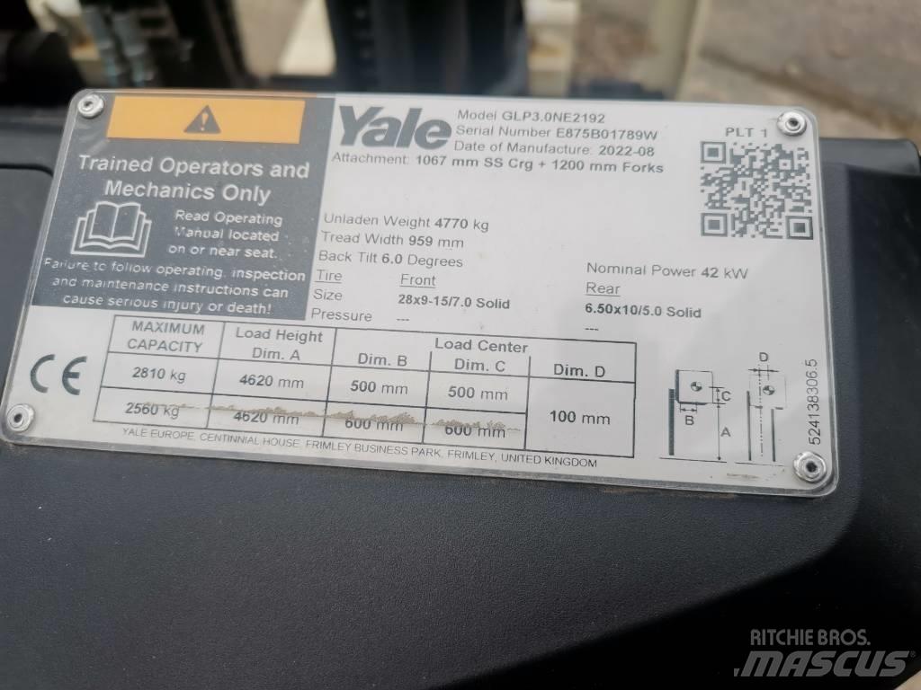 Yale GLP30 N Gasstapler