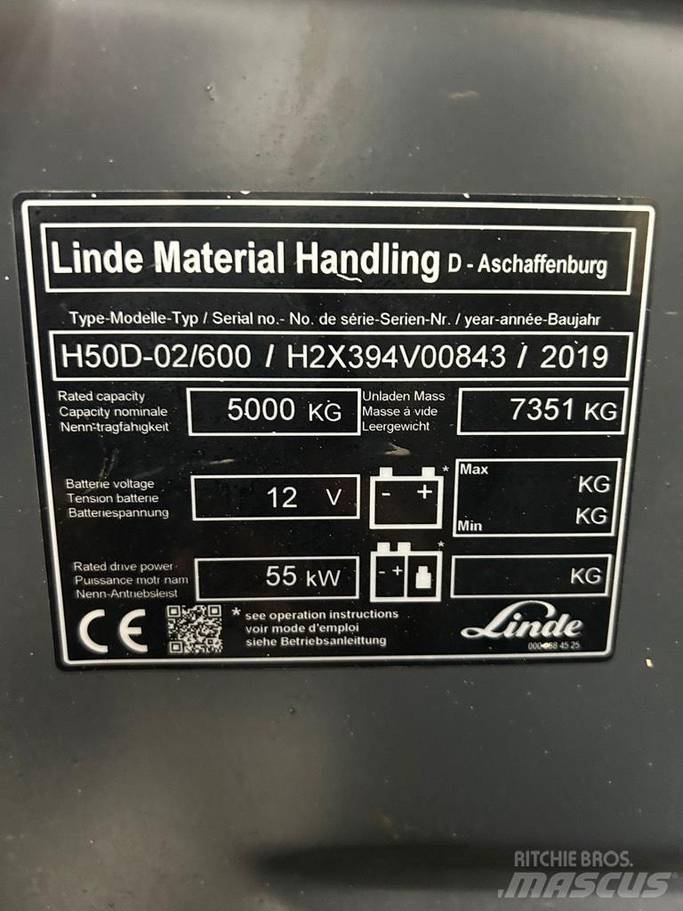 Linde H 50D-02/600 Dieselstapler