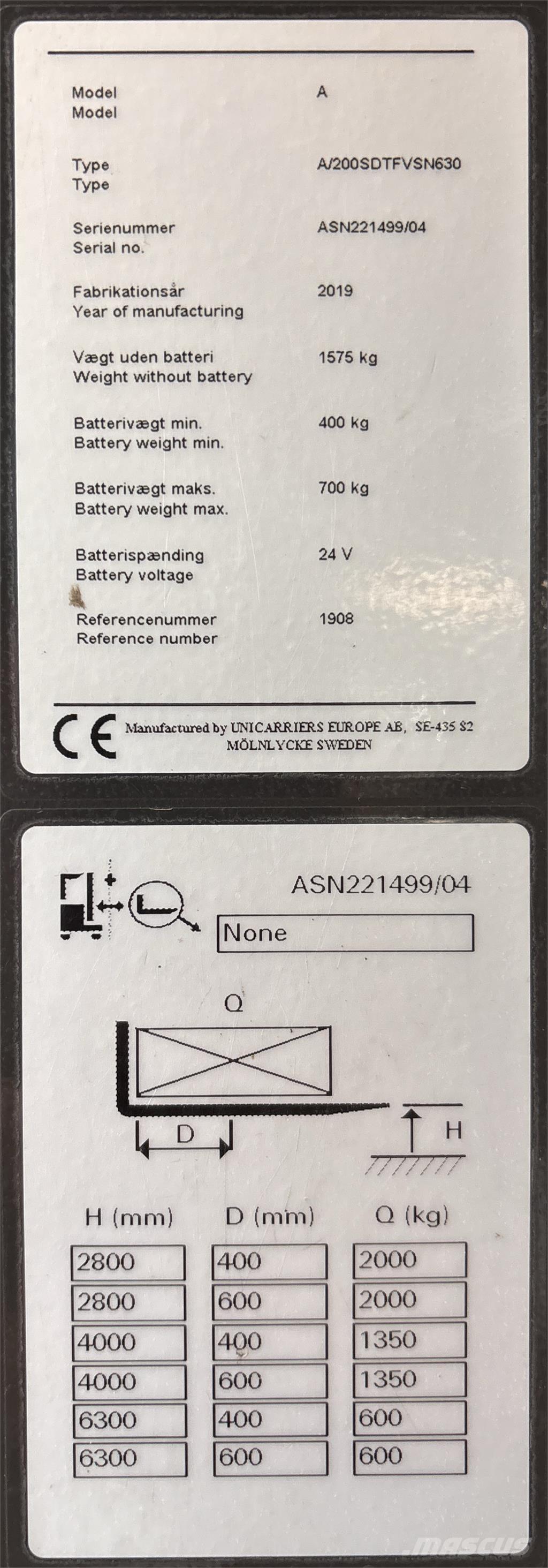 Atlet ASN200 Selbstfahrstapler