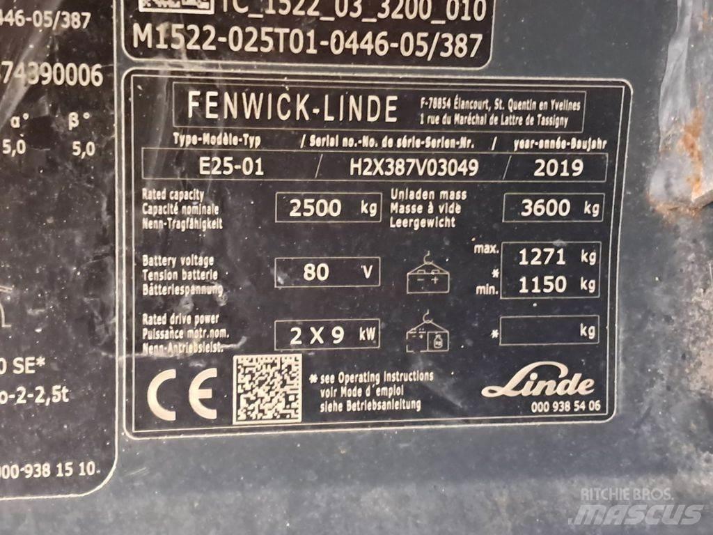 Linde E25-01 Elektrostapler