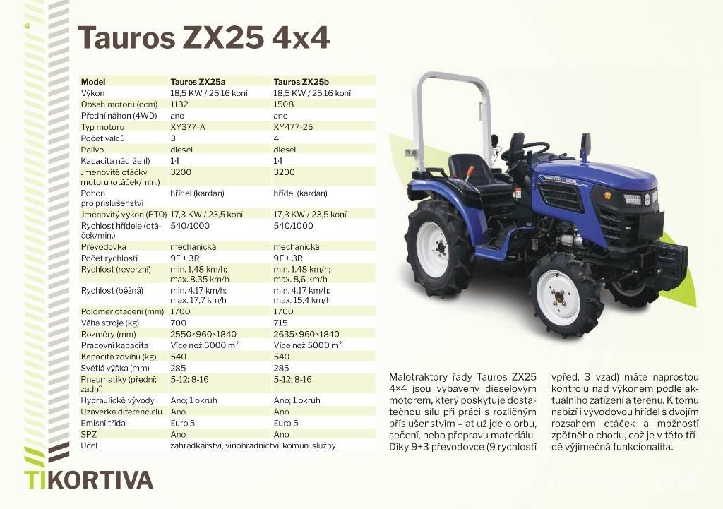  Tauros ZX25a,b Kleintraktoren
