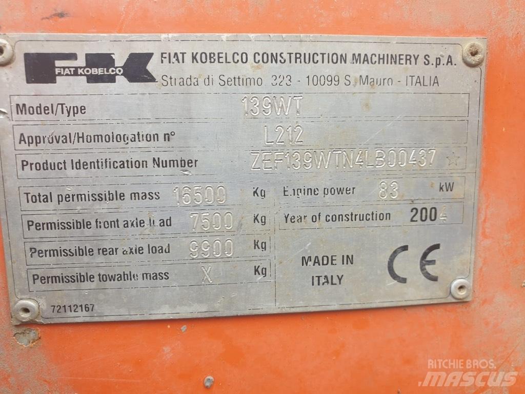 Fiat-Kobelco E 145 W Mobilbagger