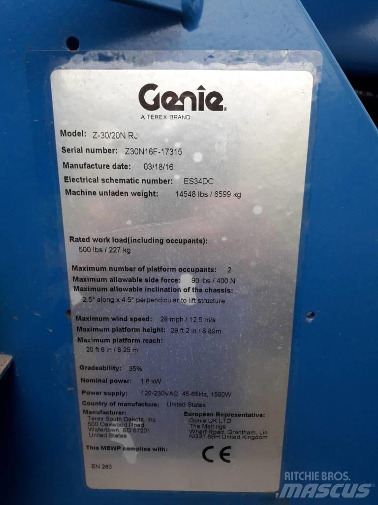 Genie Z 30/20 N RJ Gelenkteleskoparbeitsbühnen