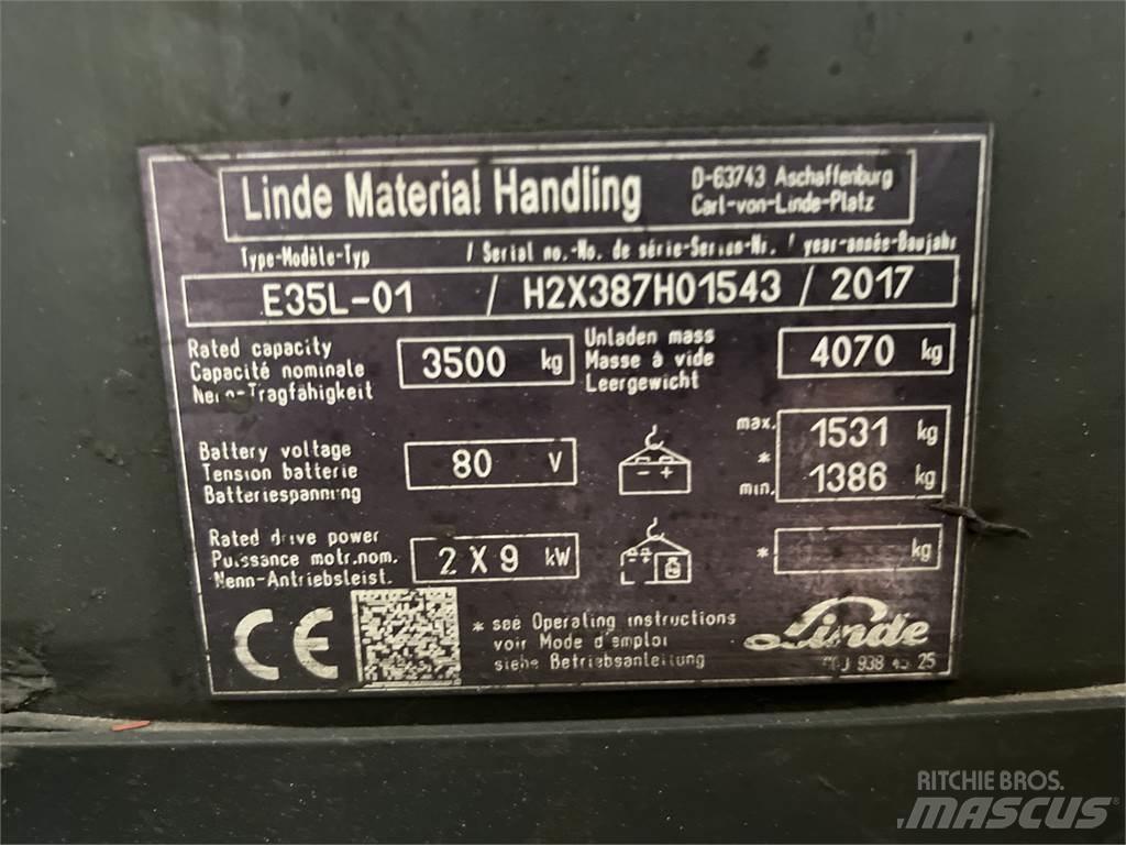 Linde E35L-01 Elektrostapler