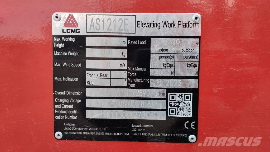 LGMG AS 1212 E Scheren-Arbeitsbühnen
