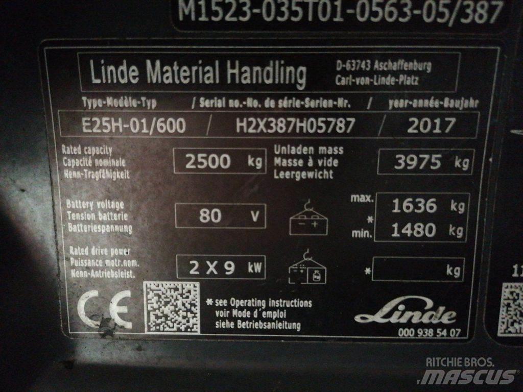 Linde E25H-01/600 Elektrostapler