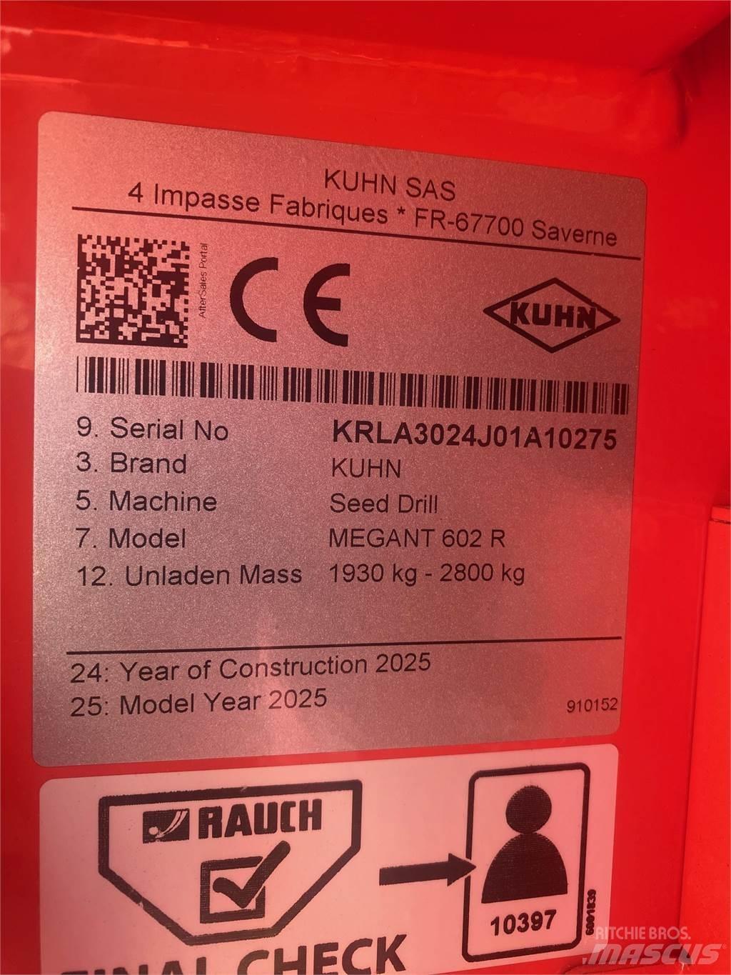 Kuhn MEGANT 602R Drillmaschinen
