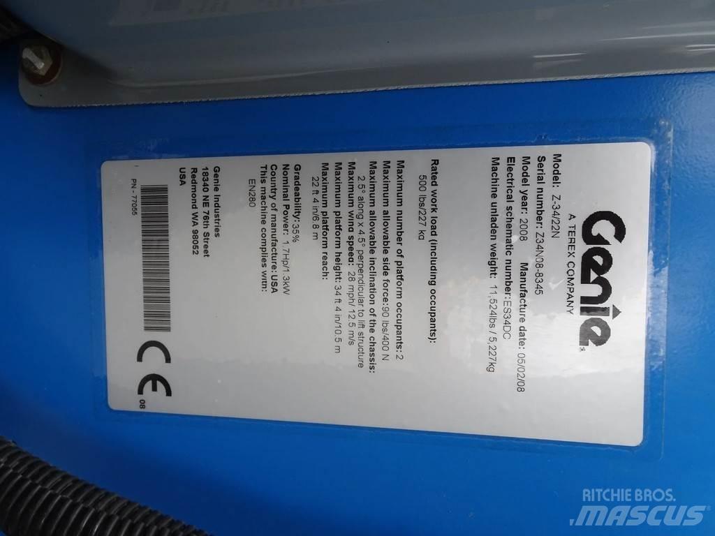Genie Z34/22N Gelenkteleskoparbeitsbühnen