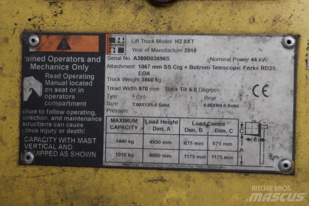 Hyster H2.0XT Gasstapler
