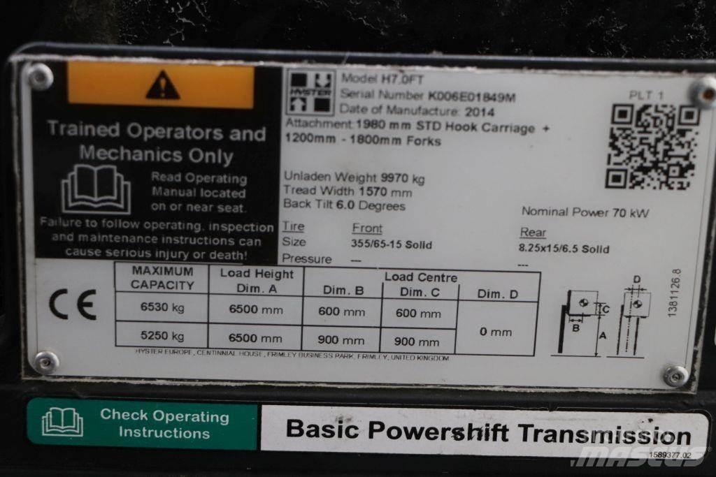 Hyster H7.0FT Dieselstapler