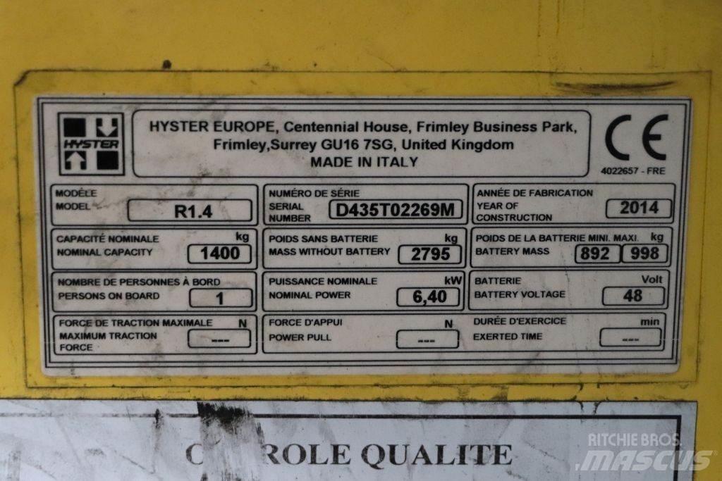 Hyster R1.4 Schubmaststapler