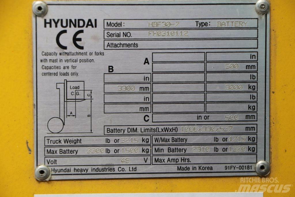 Hyundai HBF30-7 Elektrostapler