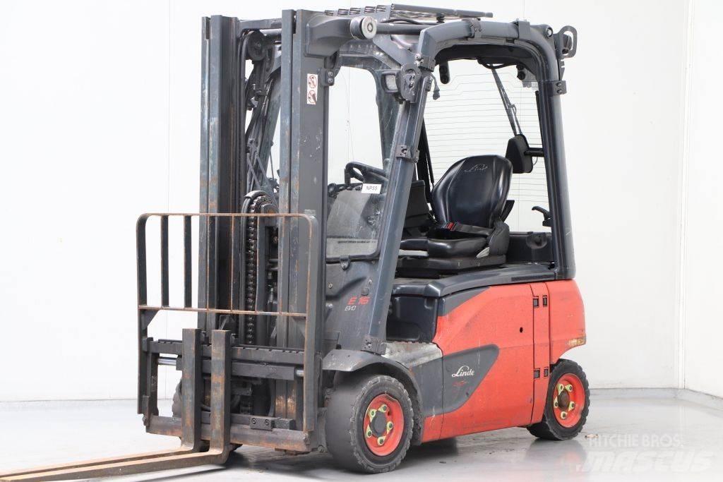 Linde E16P-02 Elektrostapler