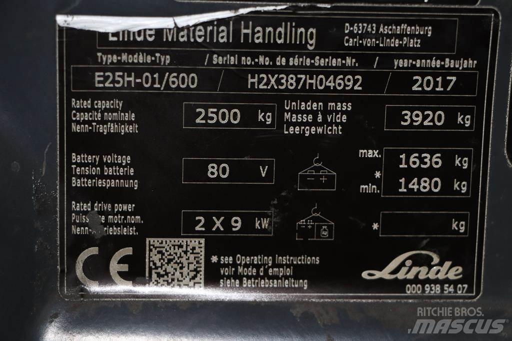 Linde E25H-01/600 Elektrostapler