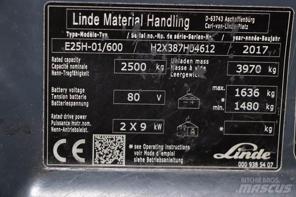 Linde E25H-01/600 Elektrostapler