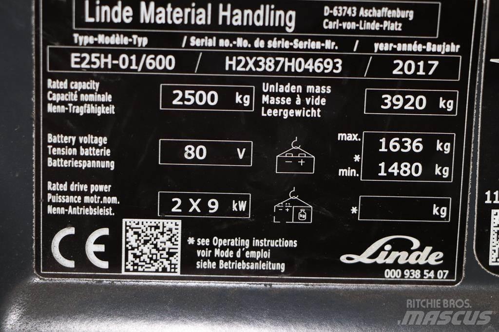 Linde E25H-01/600 Elektrostapler