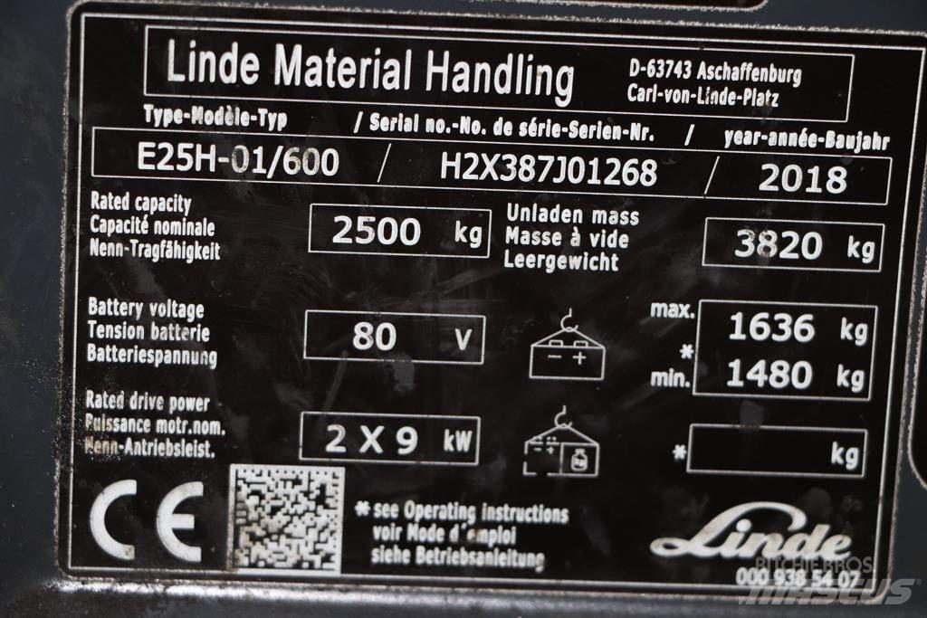 Linde E25H-01/600 Elektrostapler